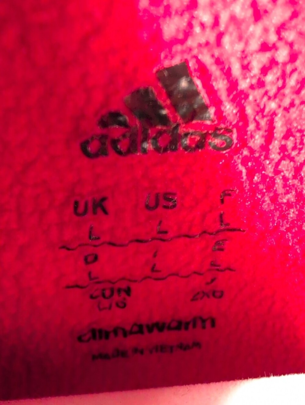 adidas Girls Red Hoodie with Gray Logo , Sleeves And Hoodie - Picture 13 of 13